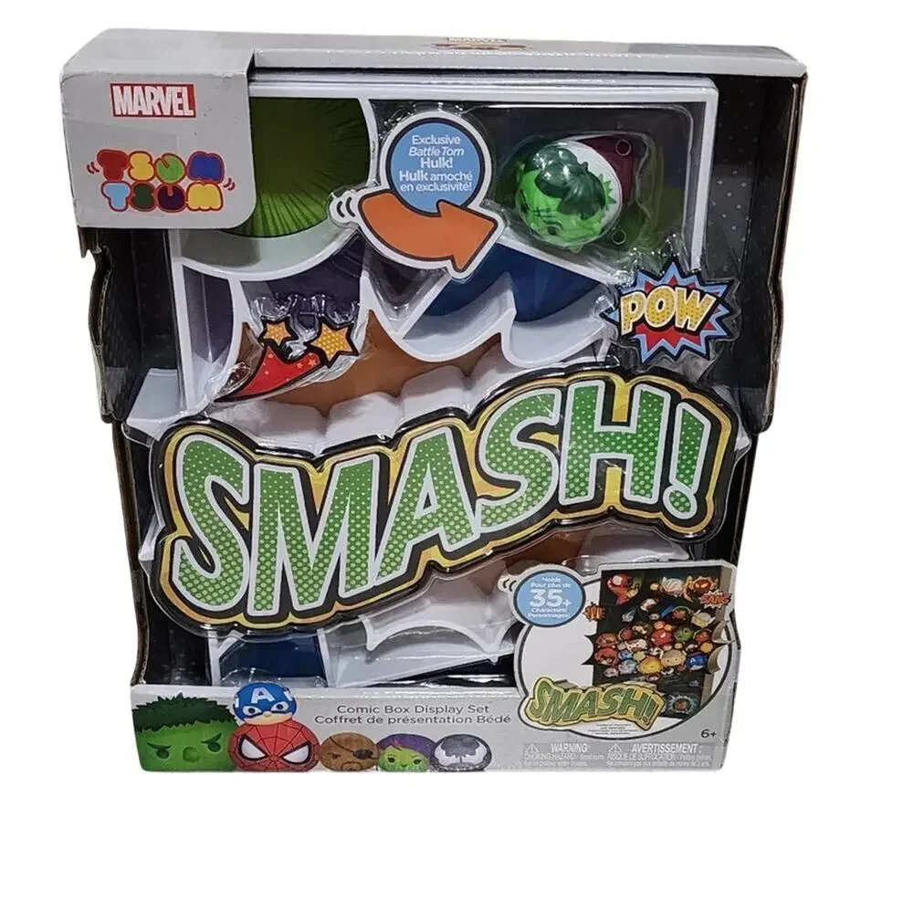 Marvel Tsum Tsum Comic Box‎ Display and 12 Toy Figures new!!